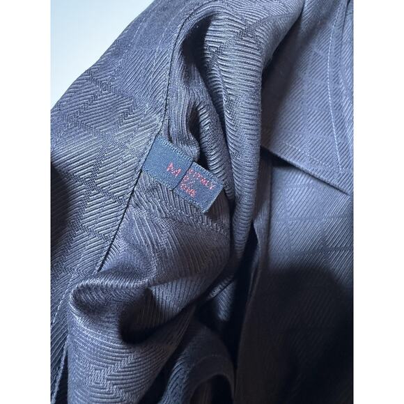 Brioni Shirt Mens Medium Brown Check Dress Made in Italy - Picture 3 of 10